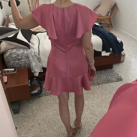 Keepsake the Label Pink Ruffle mini dress flutter 8 - Picture 3 of 9